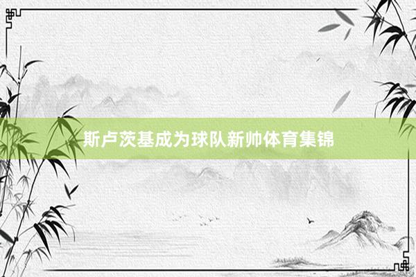 斯卢茨基成为球队新帅体育集锦
