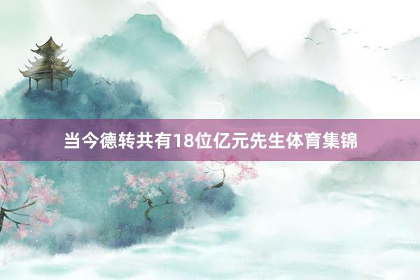 当今德转共有18位亿元先生体育集锦