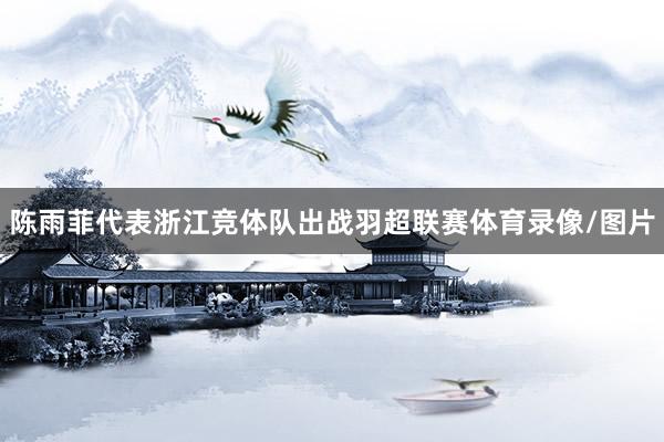 陈雨菲代表浙江竞体队出战羽超联赛体育录像/图片