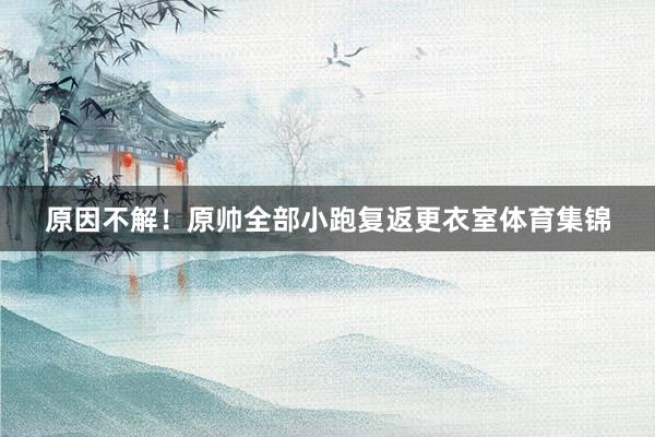 原因不解！原帅全部小跑复返更衣室体育集锦