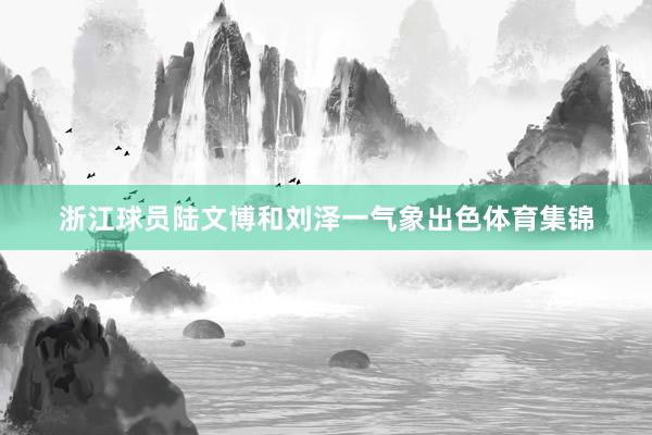 浙江球员陆文博和刘泽一气象出色体育集锦