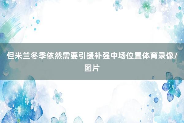 但米兰冬季依然需要引援补强中场位置体育录像/图片