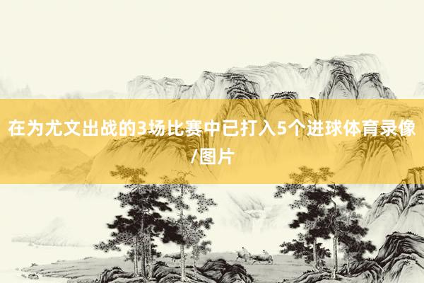 在为尤文出战的3场比赛中已打入5个进球体育录像/图片