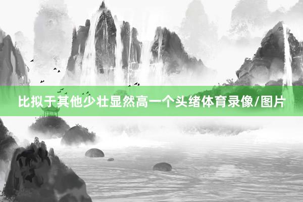 比拟于其他少壮显然高一个头绪体育录像/图片