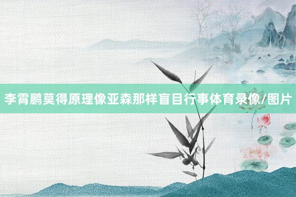 李霄鹏莫得原理像亚森那样盲目行事体育录像/图片