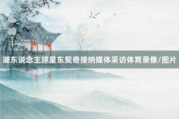 湖东说念主球星东契奇接纳媒体采访体育录像/图片