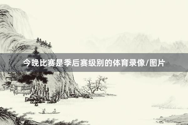 今晚比赛是季后赛级别的体育录像/图片