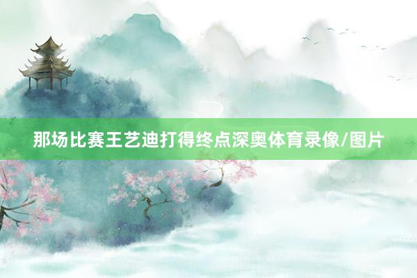 那场比赛王艺迪打得终点深奥体育录像/图片