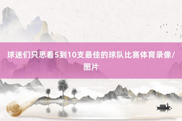 球迷们只思看5到10支最佳的球队比赛体育录像/图片