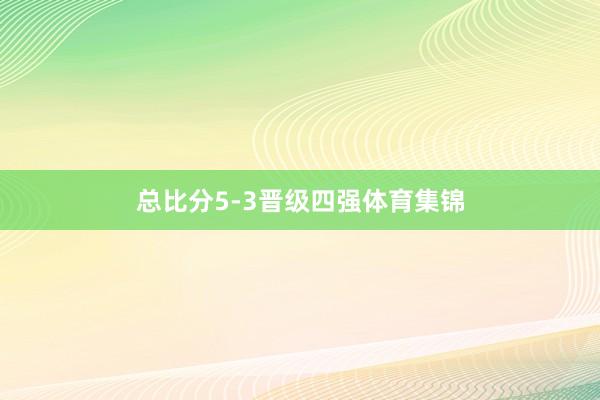 总比分5-3晋级四强体育集锦