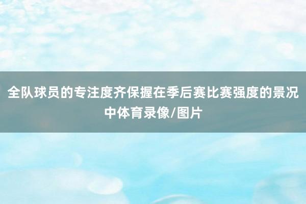 全队球员的专注度齐保握在季后赛比赛强度的景况中体育录像/图片