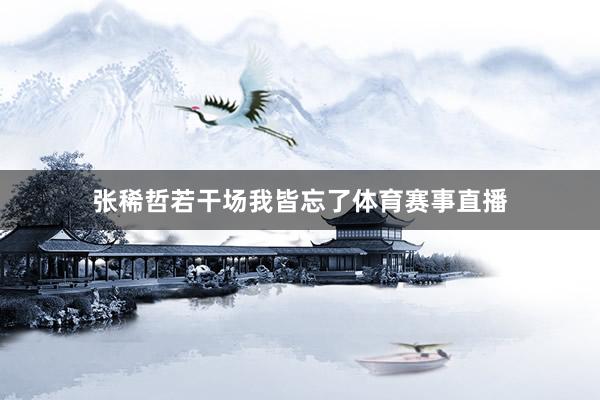 张稀哲若干场我皆忘了体育赛事直播