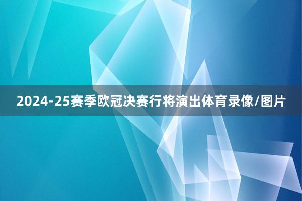 2024-25赛季欧冠决赛行将演出体育录像/图片