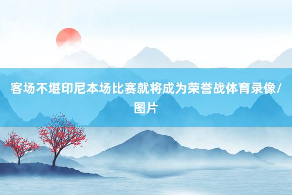 客场不堪印尼本场比赛就将成为荣誉战体育录像/图片