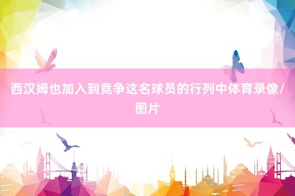 西汉姆也加入到竞争这名球员的行列中体育录像/图片