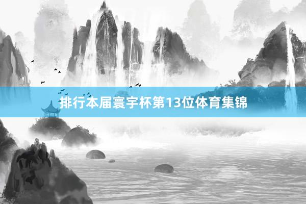 排行本届寰宇杯第13位体育集锦