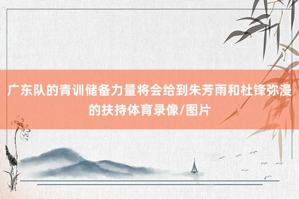 广东队的青训储备力量将会给到朱芳雨和杜锋弥漫的扶持体育录像/图片