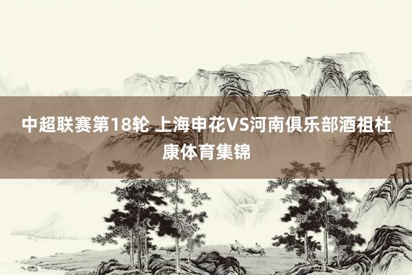 中超联赛第18轮 上海申花VS河南俱乐部酒祖杜康体育集锦