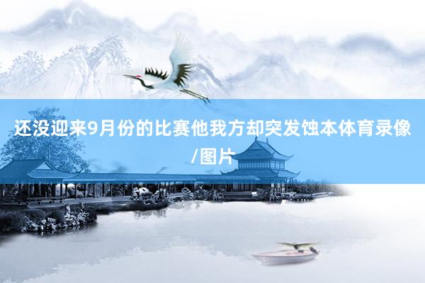 还没迎来9月份的比赛他我方却突发蚀本体育录像/图片