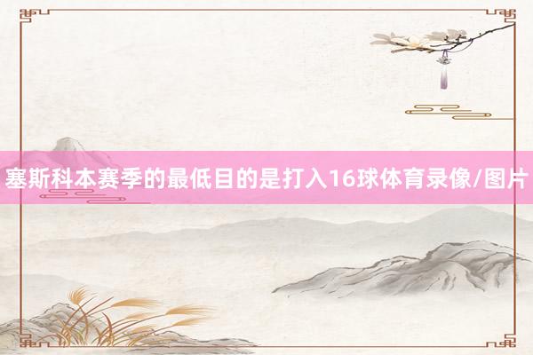 塞斯科本赛季的最低目的是打入16球体育录像/图片