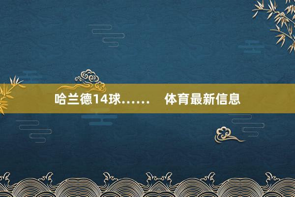 哈兰德14球……    体育最新信息