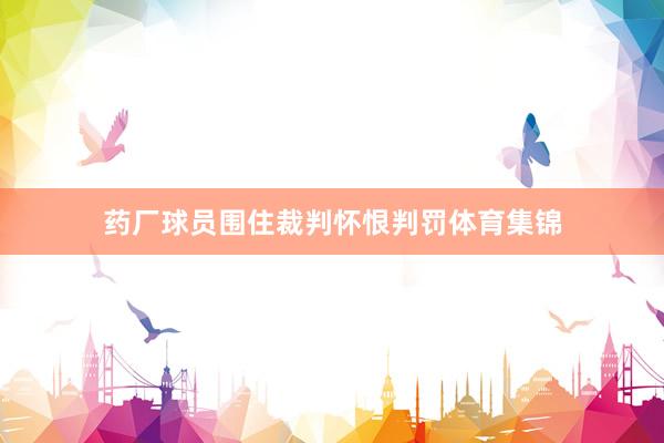 药厂球员围住裁判怀恨判罚体育集锦