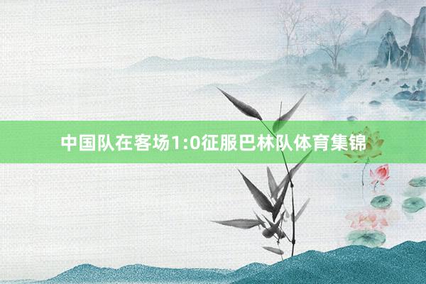 中国队在客场1:0征服巴林队体育集锦