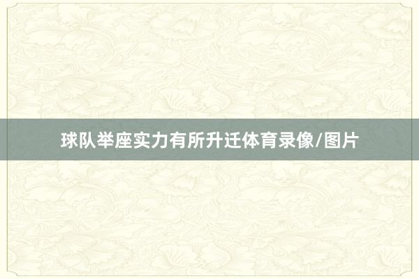 球队举座实力有所升迁体育录像/图片