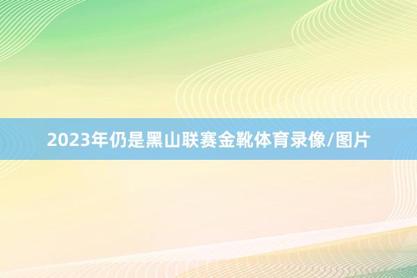 2023年仍是黑山联赛金靴体育录像/图片