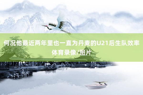 何况他最近两年里也一直为丹麦的U21后生队效率体育录像/图片