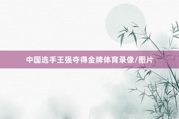 中国选手王强夺得金牌体育录像/图片